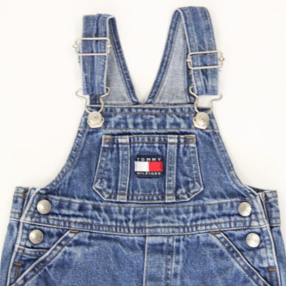 Tommy Hilfiger Vintage Bib Overalls Denim Toddler - Picture 3 of 8